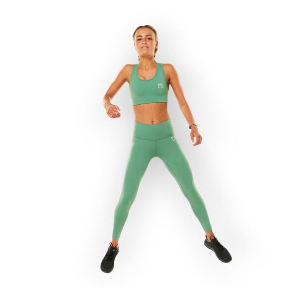 NWT MALO Republic On the Run 7/8 Tights SIZE M Sagebrush Green Yoga Pants NEW - Picture 14 of 14